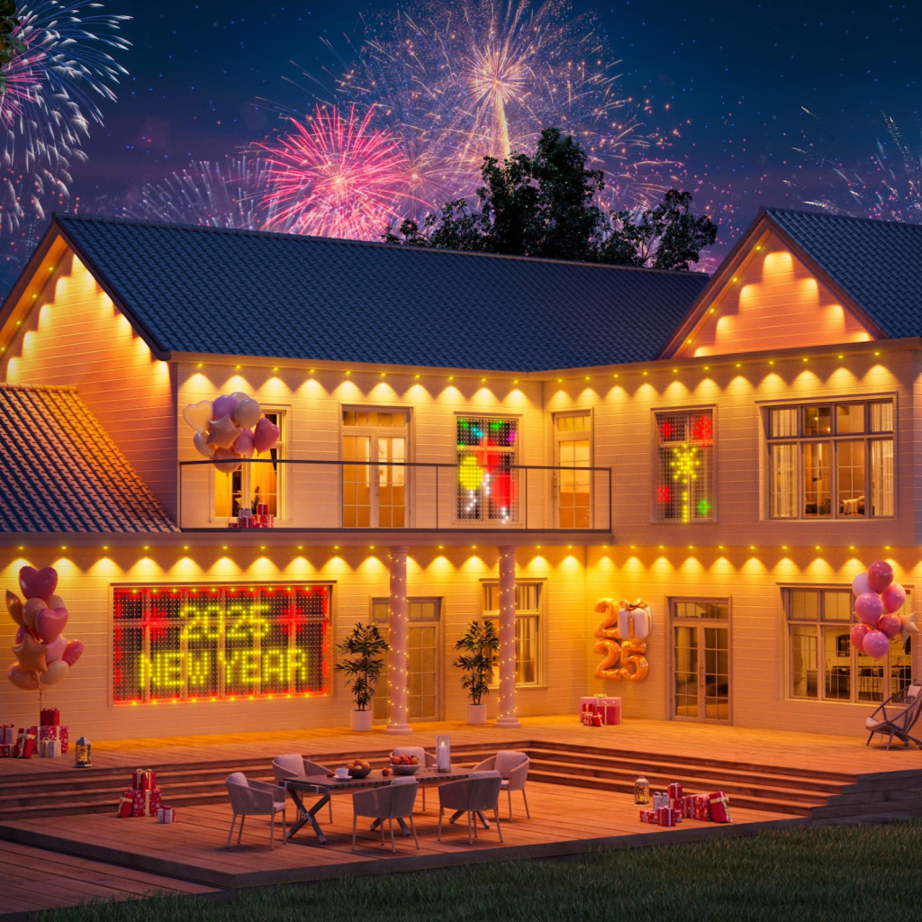 Гірлянда Yeelight Permanent Outdoor Lights зовнішнє 15 м 12V, BLE (YLYDD-0044)