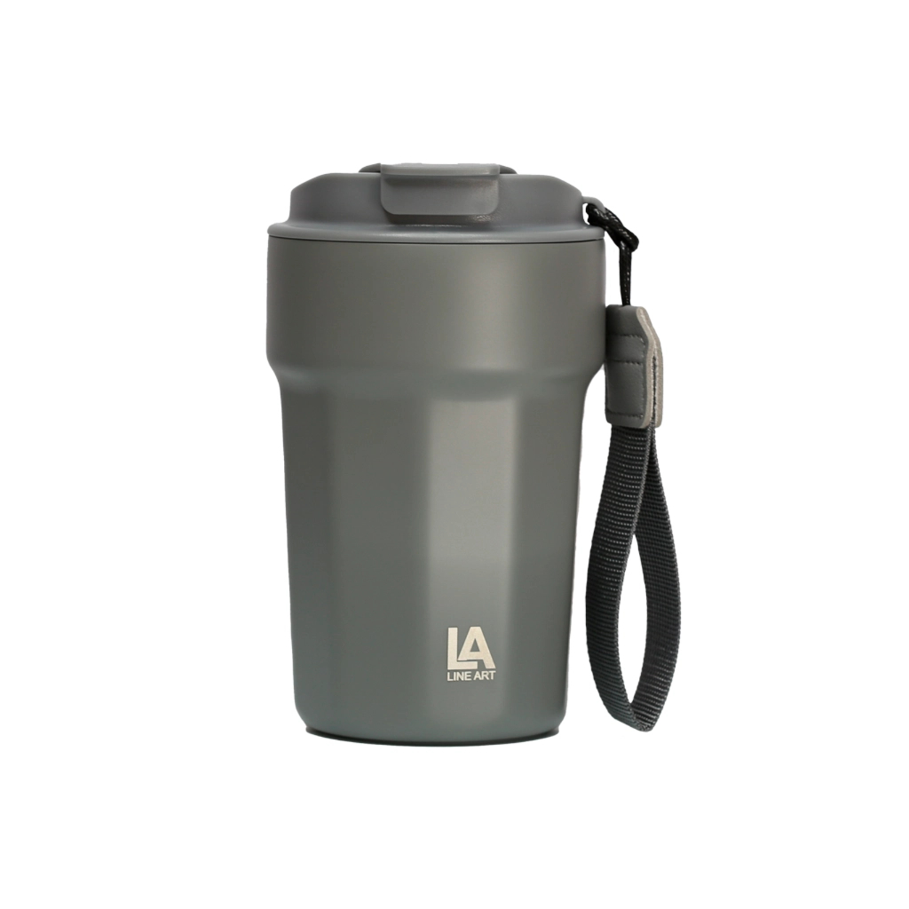 Термокружка Line Art Comfy 380 мл сірий (60022222LA-07) Термокружка Line Art Comfy 380 мл сірий (60022222LA-07)