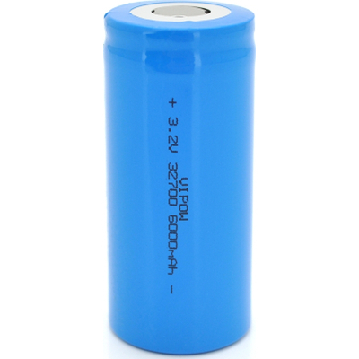 Акумулятор 32700 6000mAh, LiFePO4, FlatTop, 3.2V, Blue Vipow (IFR32700-6000mAhFT / 31076)