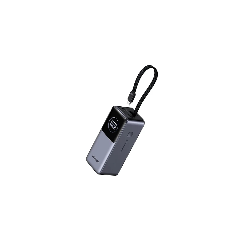 Батарея універсальна Ugreen 20000mAh 130W Nexode Smart Display with Built-in Cable (PB723 55365B)