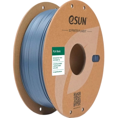 Пластик для 3D-принтера eSUN PLA BASIC 1,75mm 1kg GREY (PLA-BASIC175H1P1)