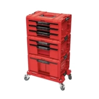 Tool box QBRICK SYSTEM set on a platform, 21", 525*345*885, SYSTEM PRO Drawer Workshop Set 6 Red (Z260370PG003)