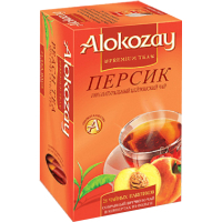 Alokozay black tea with peach aroma 25x2 g (4820229040450)