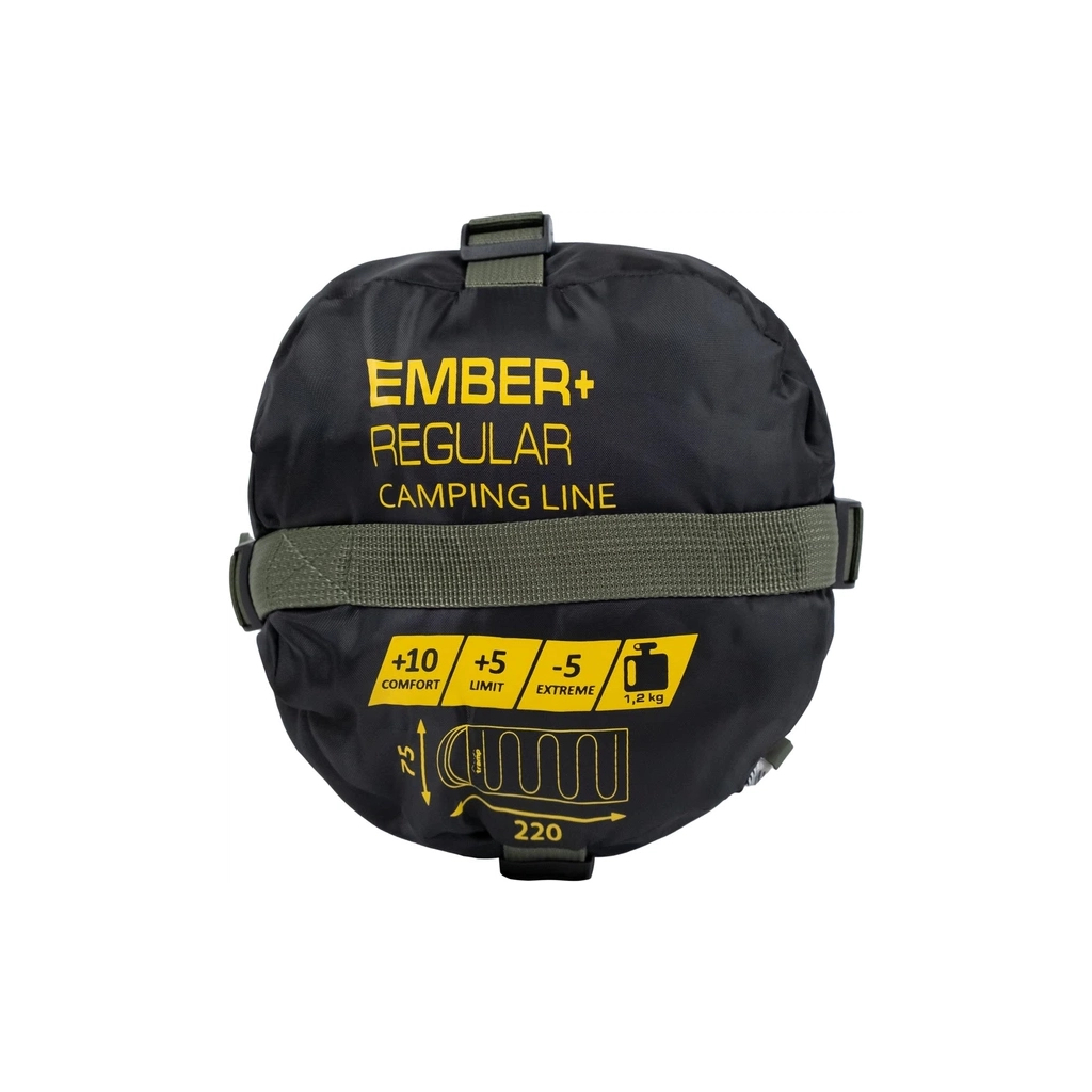 Спальний мішок Tramp Ember+ Regular оливковий лівий (UTRS-063R-olive-L)