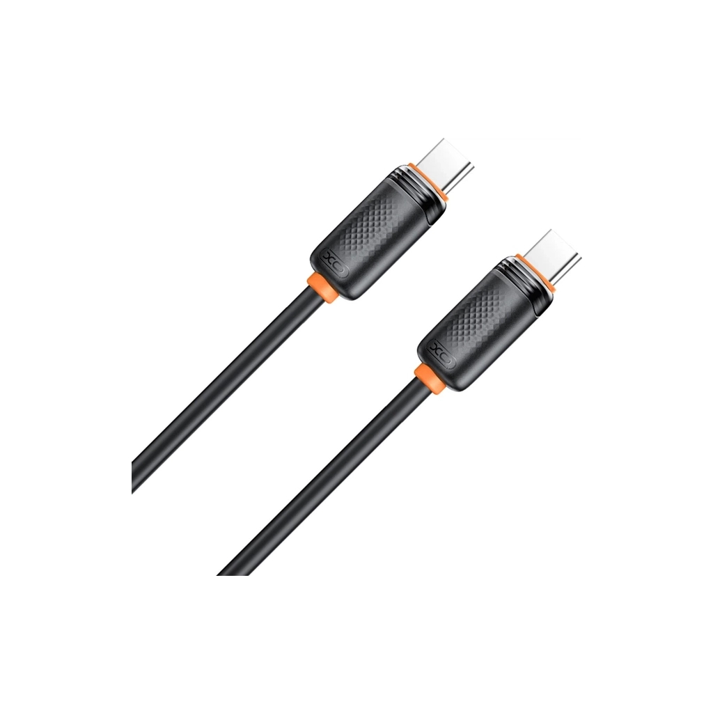 Дата кабель USB-C to USB-C 1.0m 60w black XO (NB-Q302B-CC.black) Дата кабель USB-C to USB-C 1.0m 60w black XO (NB-Q302B-CC.black)