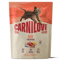 Dry food for cats Carnilove True Fresh Beef Kitten 400 g (8595602582280)