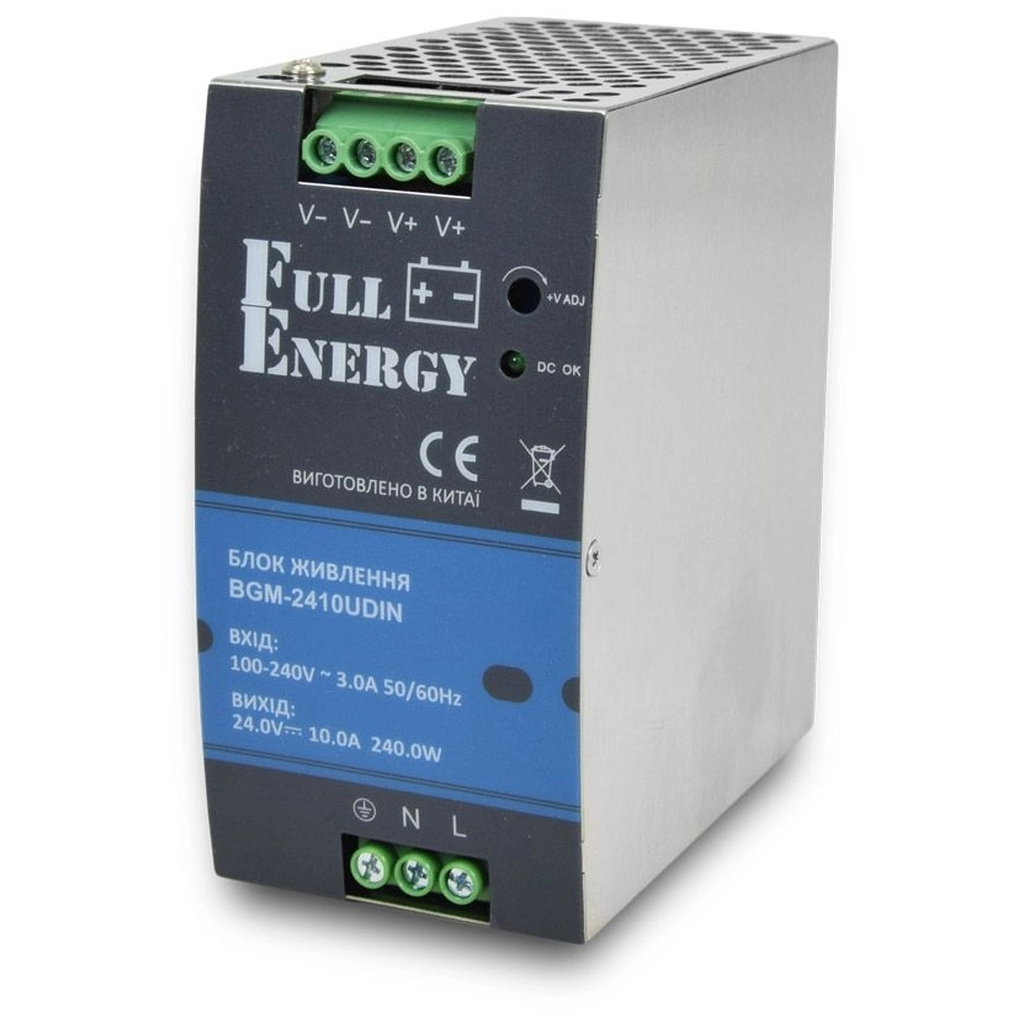 Блок живлення для систем відеоспостереження Full Energy BGM-2410UDIN