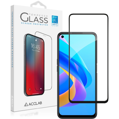 Скло захисне ACCLAB Full Glue Oppo A76 4G Black (1283126528859)