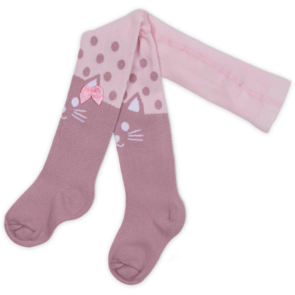 Колготки дитячі UCS Socks для дівчаток святкові з бантиком рожеві (M0C0302-0899-0-3m/G-pink)