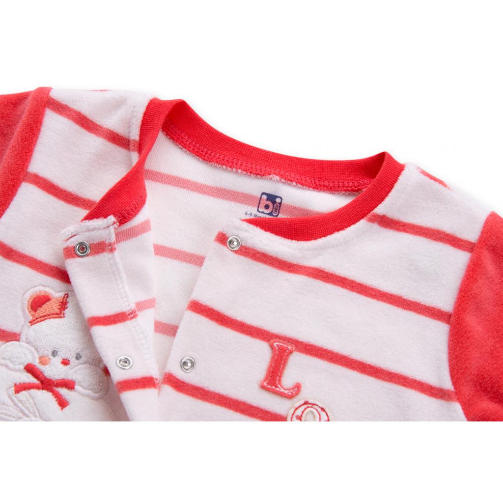 Чоловічок дитячий Bibaby в смужку "Lovely" (60173-56G-coral)