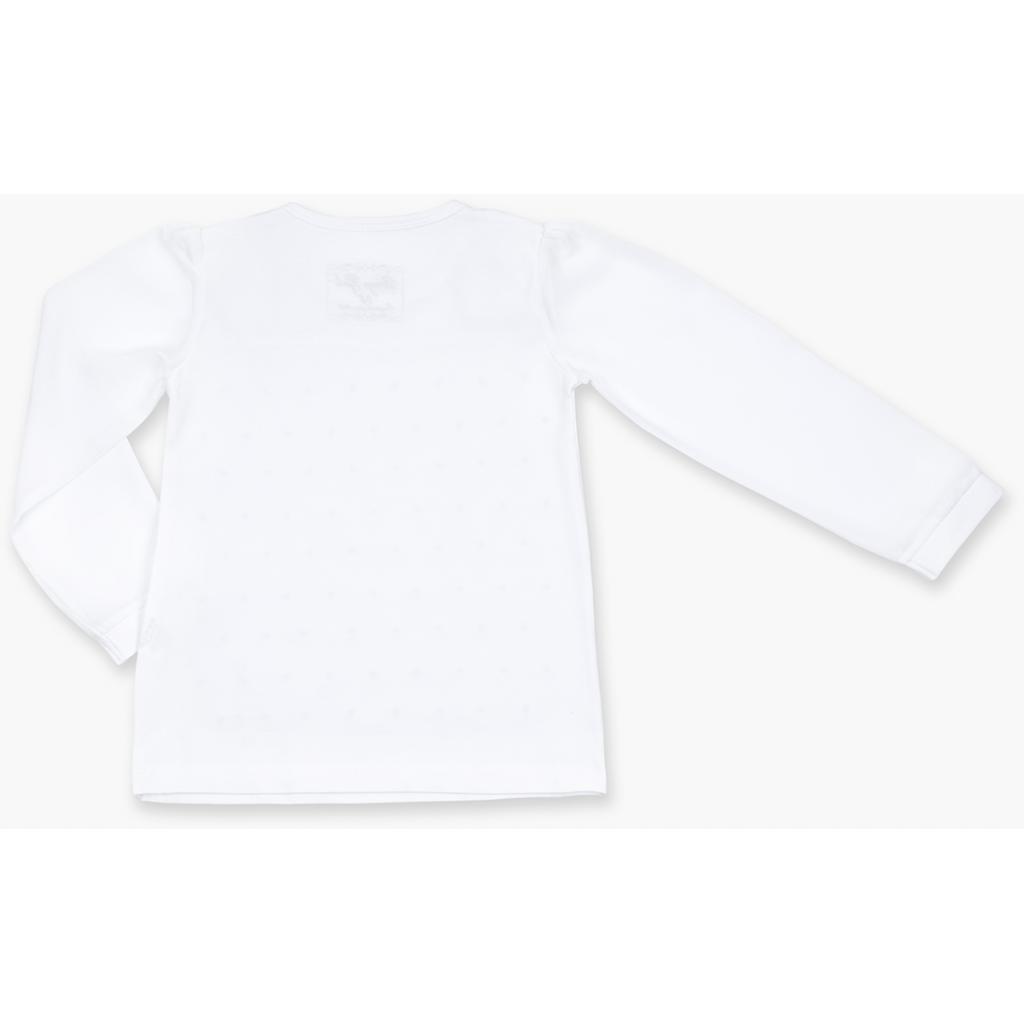 Кофта дитяча Breeze з шифоновими рукавами і стразами (8840-92G-white)