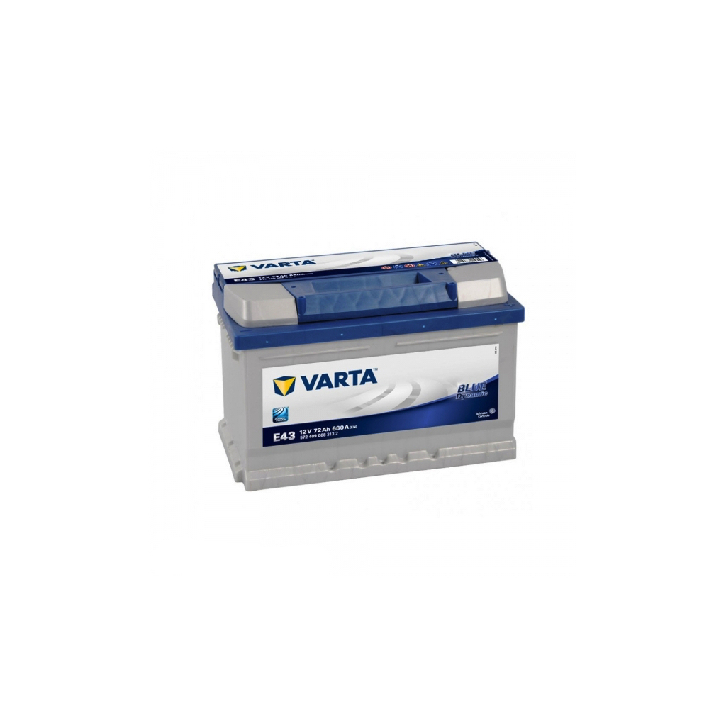 Акумулятор автомобільний Varta Blue Dynamic 72Аh (-/+) (572409068)
