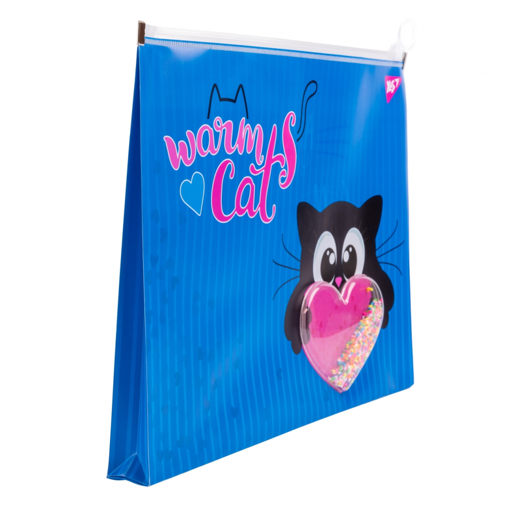 Папка - конверт Yes на блискавцi A4 Meow з бабл (491750) Папка - конверт Yes на блискавцi A4 Meow з бабл (491750)