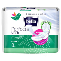 Hygienic pads Bella Perfecta Green Maxi Drai Ultra 8 pcs. (5900516306076)