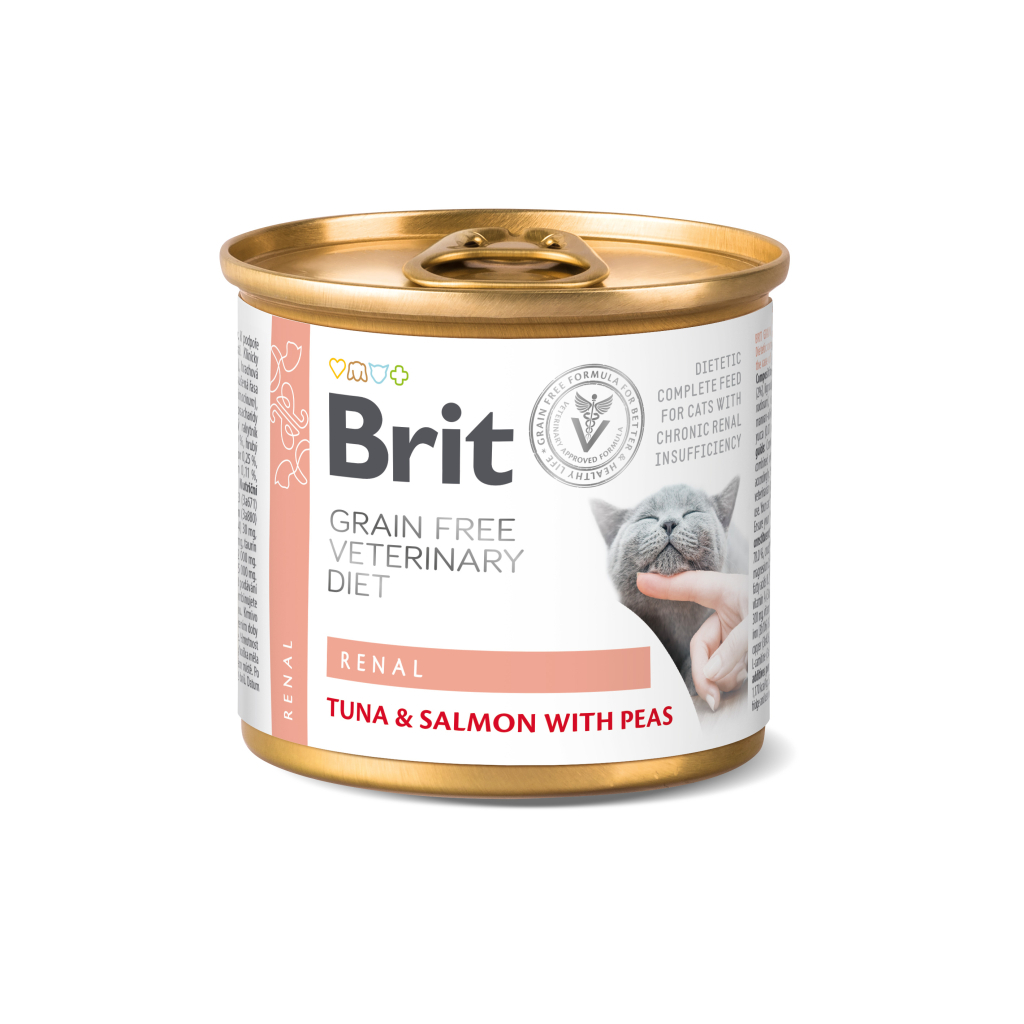 Консерви для котів Brit GF VetDiets Cat Renal 200 г (8595602549870)