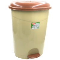 Waste container Planet Household No. 5 with pedal beige 50 l (10345)