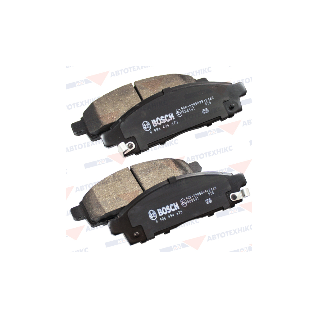 Гальмівні колодки Bosch 0 986 494 673 Гальмівні колодки Bosch 0 986 494 673
