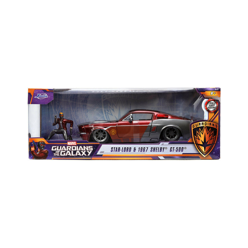 Машина Jada металева Марвел Стражі Галактики Форд Мустанг 1970 з фігуркою Зоряного лорда 1:24 (253225019)