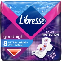 Hygienic pads Libresse Ultra Goodnight Large 8 pcs. (7322540960235)