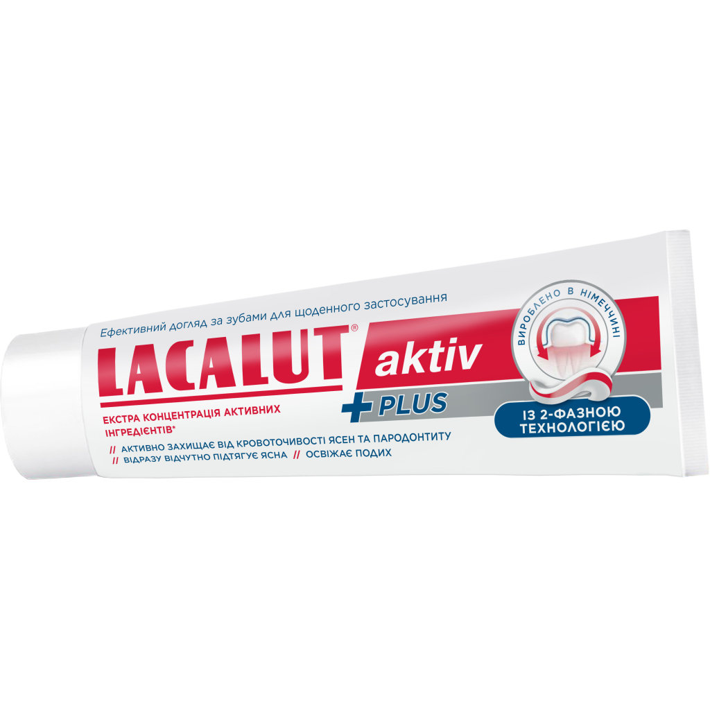 Зубна паста Lacalut Activ Plus 75 мл (4016369694992)