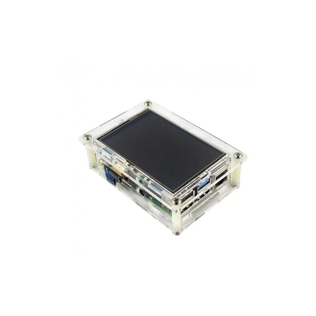 Корпус до промислового ПК Raspberry Pi для PI4 прозорий (Acrylic, for 3.5 inch LCD) (RA575)