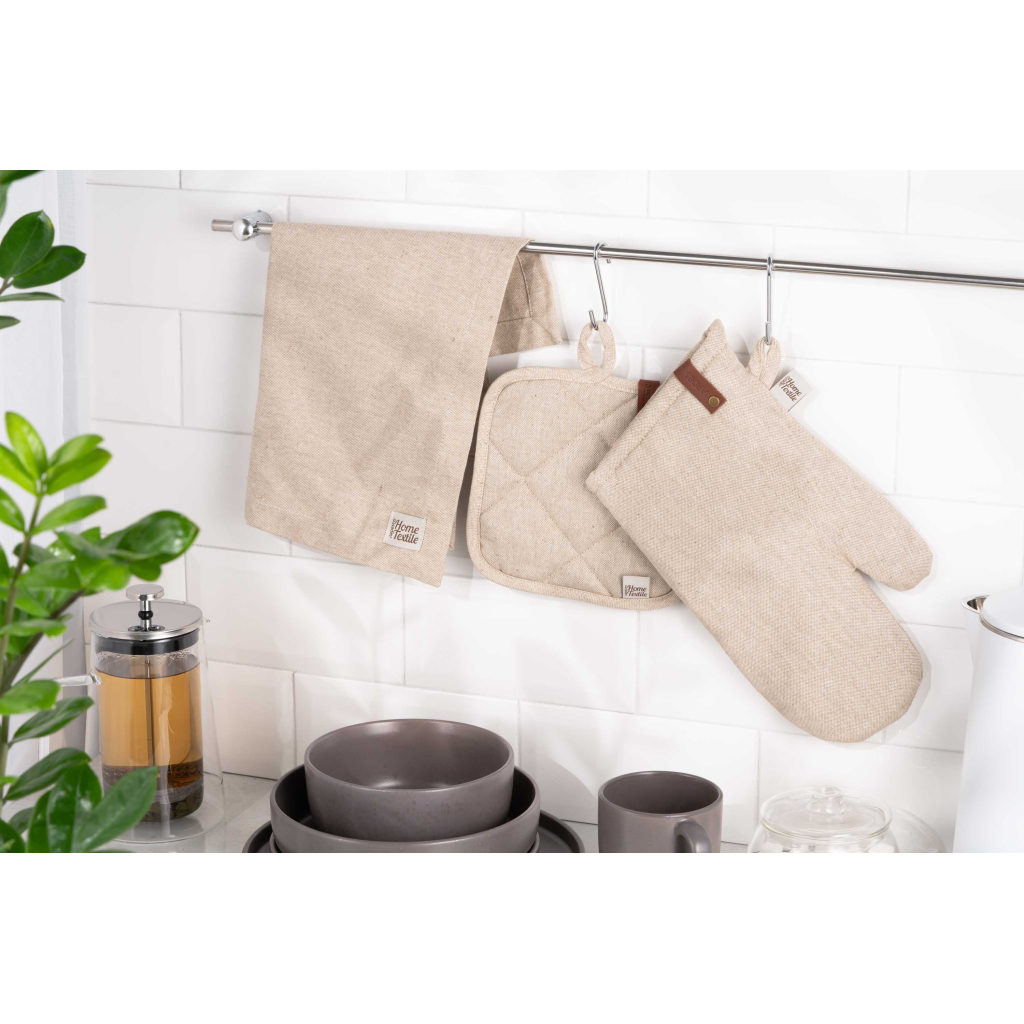 Кухонна прихватка Ardesto Oliver бежевий 20х20см, 100% бавовна (ART04OB) Кухонна прихватка Ardesto Oliver бежевий 20х20см, 100% бавовна (ART04OB)