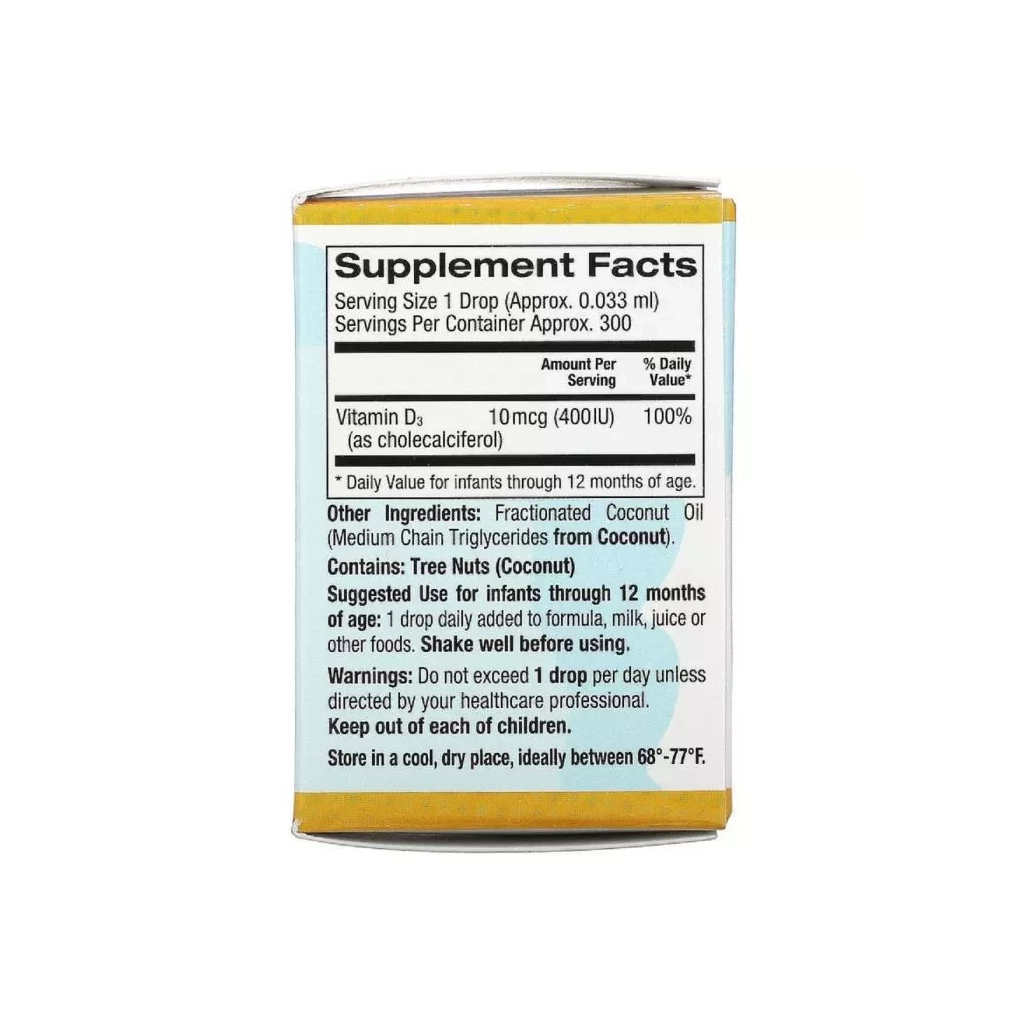 Вітамін California Gold Nutrition Дитячий вітамін D3 400 МО, Baby Vitamin D3 Liquid, 10 мл (CGN-01034) Вітамін California Gold Nutrition Дитячий вітамін D3 400 МО, Baby Vitamin D3 Liquid, 10 мл (CGN-01034)