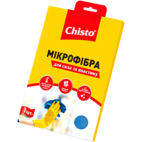 Cleaning wipes Chisto Microfiber for glass and plastic 1 pc. (4820164151044)