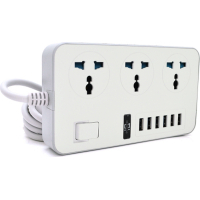 Network power filter Voltronic TV-T09, 3x, 6*USB White (TV-T09-White)