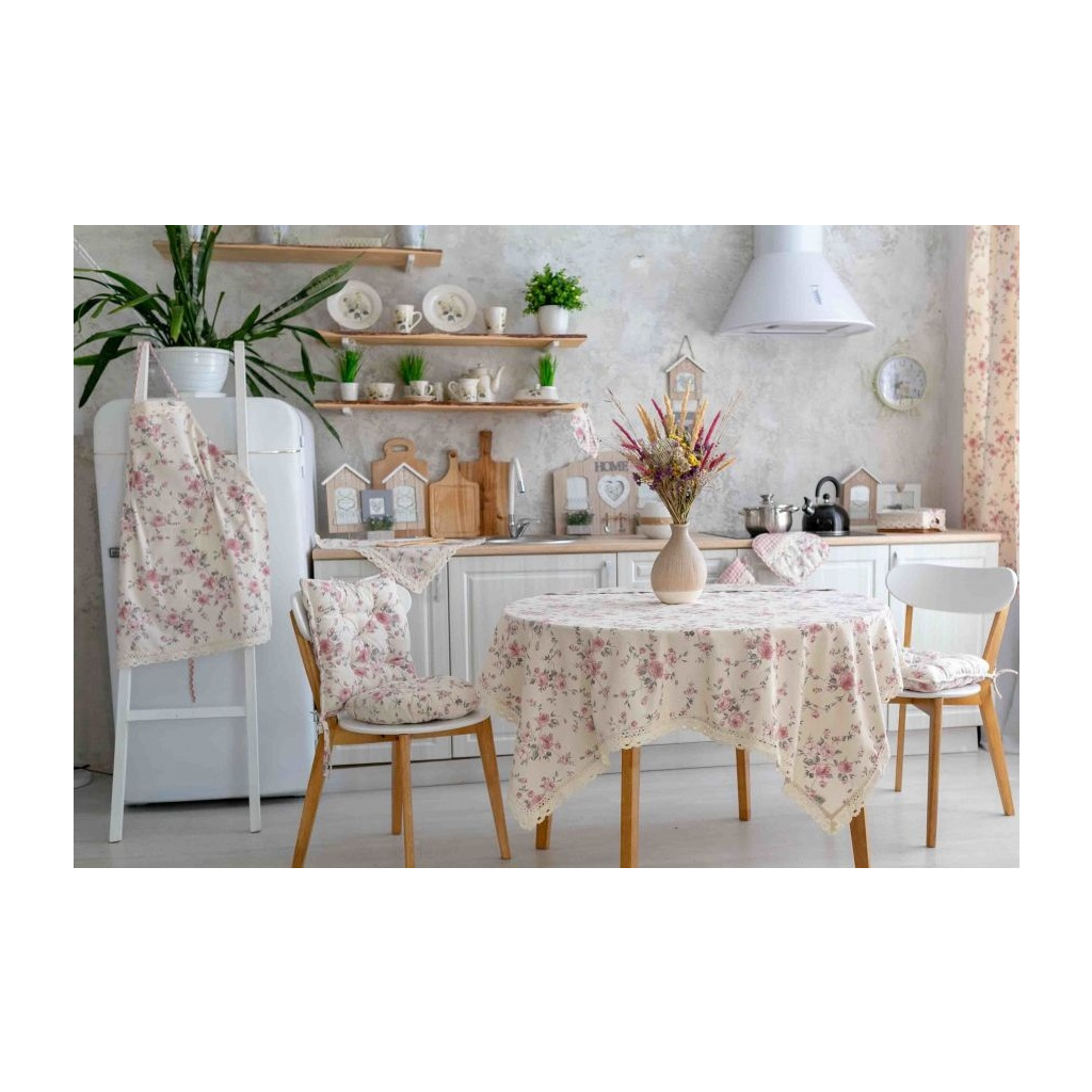 Скатертина Прованс Bella Троянда з мереживом 134х300 см (4823093416444) Скатертина Прованс Bella Троянда з мереживом 134х300 см (4823093416444)