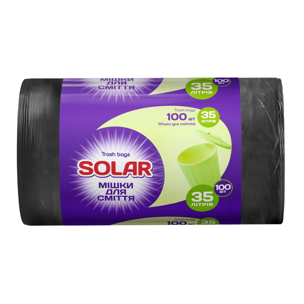 Пакети для сміття Solar Household 35 л 100 шт. (4820269930056)
