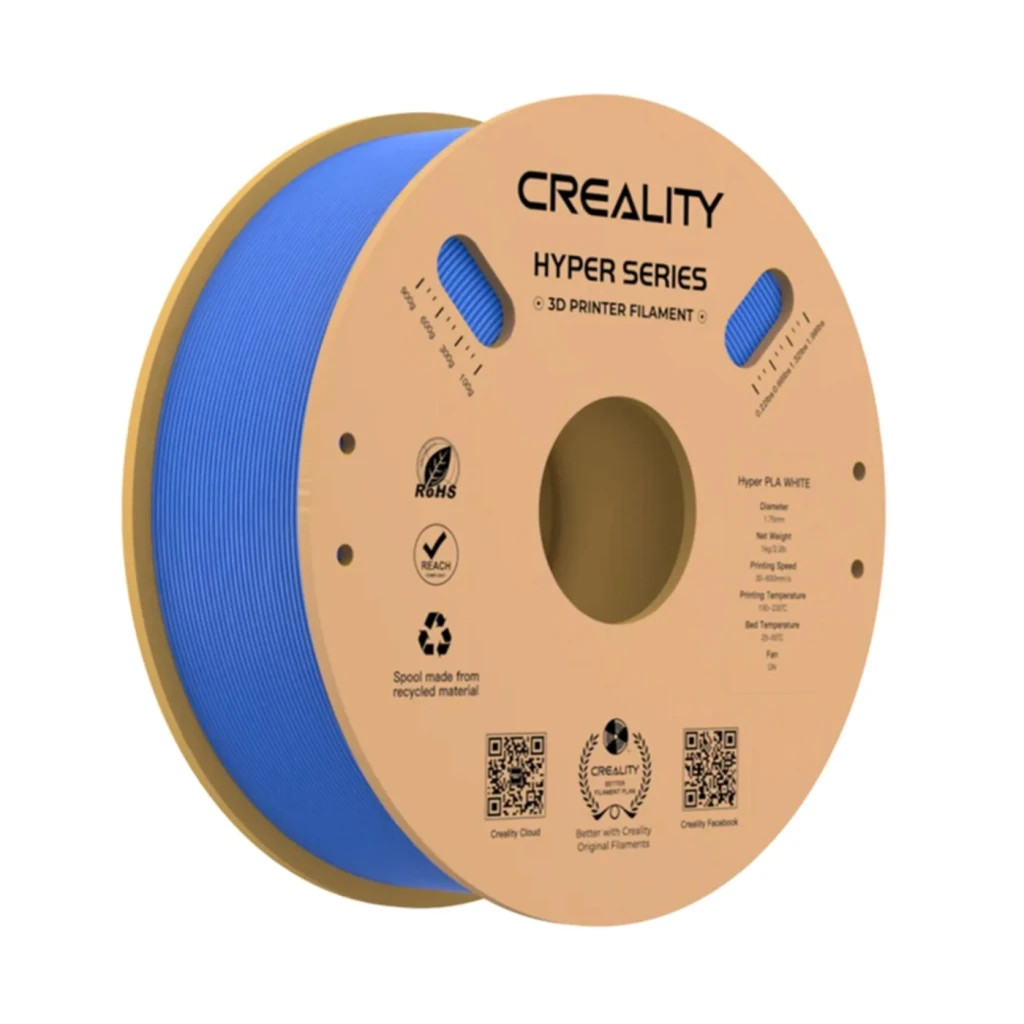 Пластик для 3D-принтера Creality PLA Hyper 1кг, 1.75мм, blue (3301010341) Пластик для 3D-принтера Creality PLA Hyper 1кг, 1.75мм, blue (3301010341)