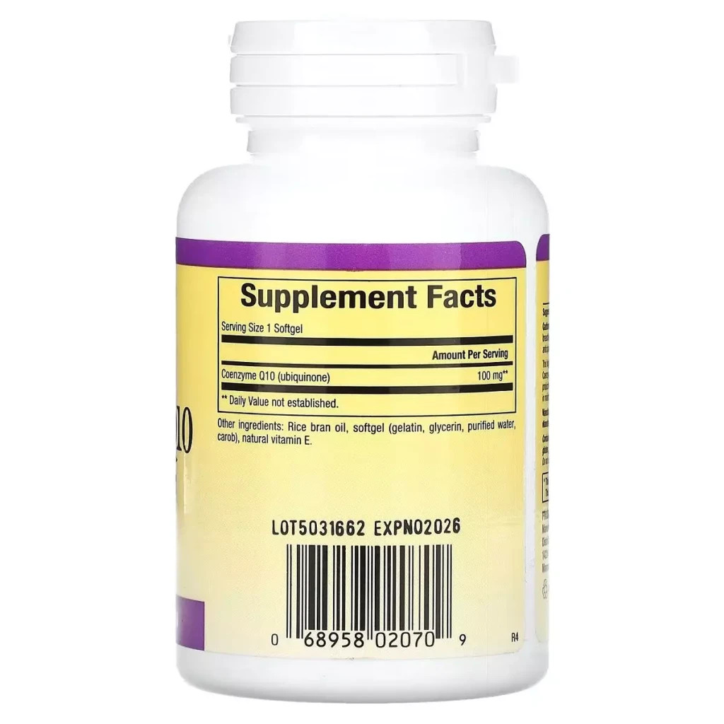Антиоксидант Natural Factors Коензим Q10, 100 мг, Coenzyme Q10, 30 гелевих капсул (NFS-02070)