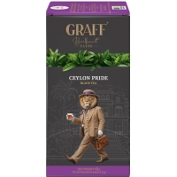Чай Graff Ceylon pride Чорний Байховий 20 пакетиків х 2 г (4820279610450)