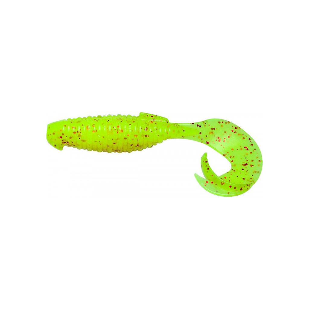 Силікон рибальський Keitech Flapper Grub 4" (7 шт/упак) ц:pal#01 chartreuseredflake (1551.09.57)