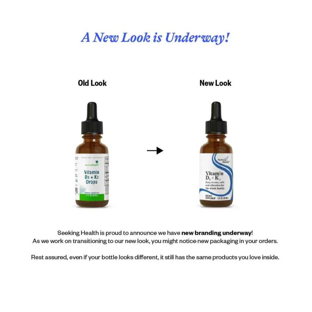 Вітамін Seeking Health Вітамін D3+K2 у краплях, Vitamin D3+K2 Drops, 30 мл (SKH-52135)