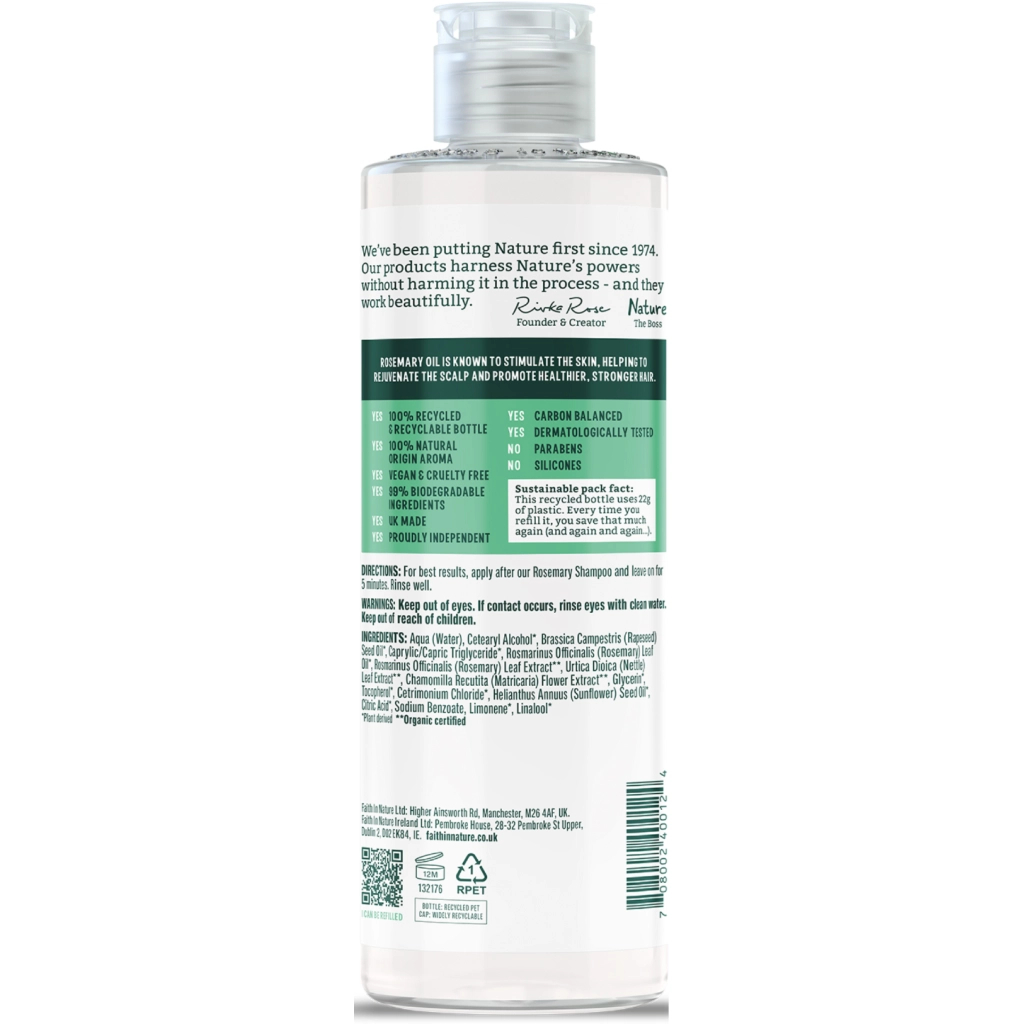 Кондиціонер для волосся Faith in Nature Натуральний З розмарином 400 мл (708002400124)