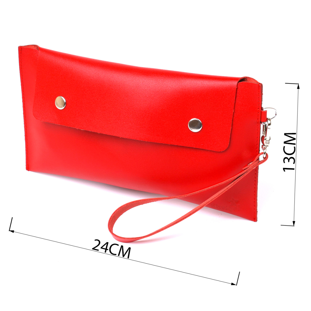 Косметичка Shvigel Шкіряна Червона (16421)