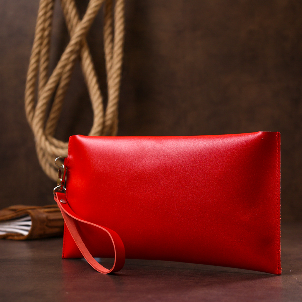 Косметичка Shvigel Шкіряна Червона (16421)