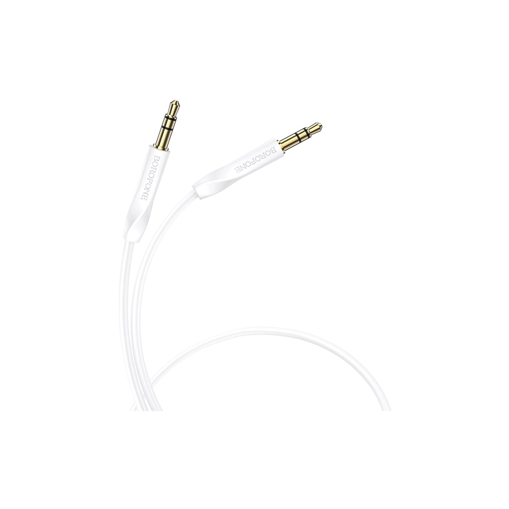 Кабель мультимедійний 3.5mm M to 3.5mm M 16 white BOROFONE (6974443389173)