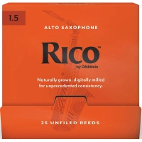 D'Addario Rico Sax Reed - Alto Sax #1.5 - 25 Pack (RJA0115-B25)