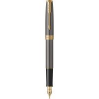 Fountain pen Parker SONNET 17 Gray Lacquer GT FP F (86 415)