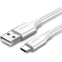 Дата кабель USB 2.0 AM to USB-C 0.25m 3A US287 white Ugreen (60119)