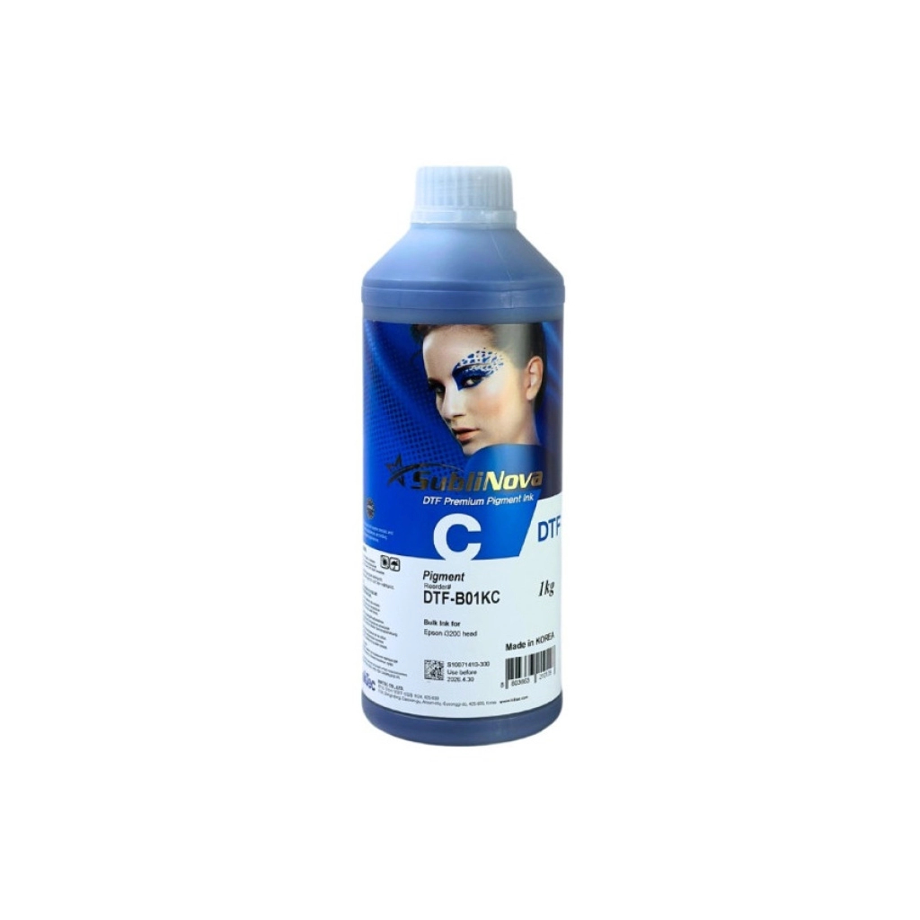 Чорнило InkTec Epson DTF Premium 1L, pigmented cyan (DTF-B01KC) Чорнило InkTec Epson DTF Premium 1L, pigmented cyan (DTF-B01KC)