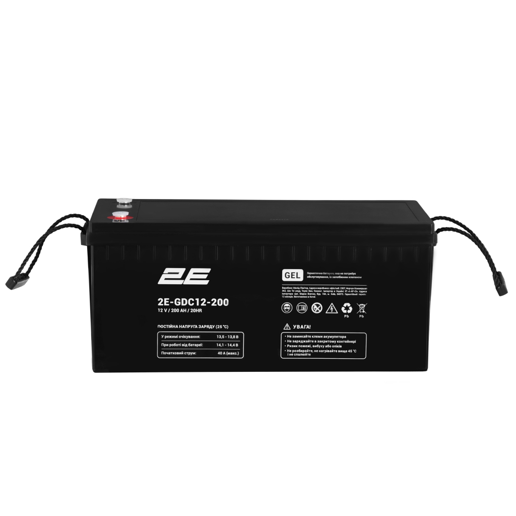 фото Акумулятор для ДБЖ/інвертора 2E GEL 12V 200Ah (2E-GDC12-200) 1