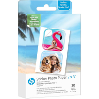 Фотопапір HP Zink 2x3" CutOut Sticker 30sh (60 stickers) glossy (HPIZ2X330C)
