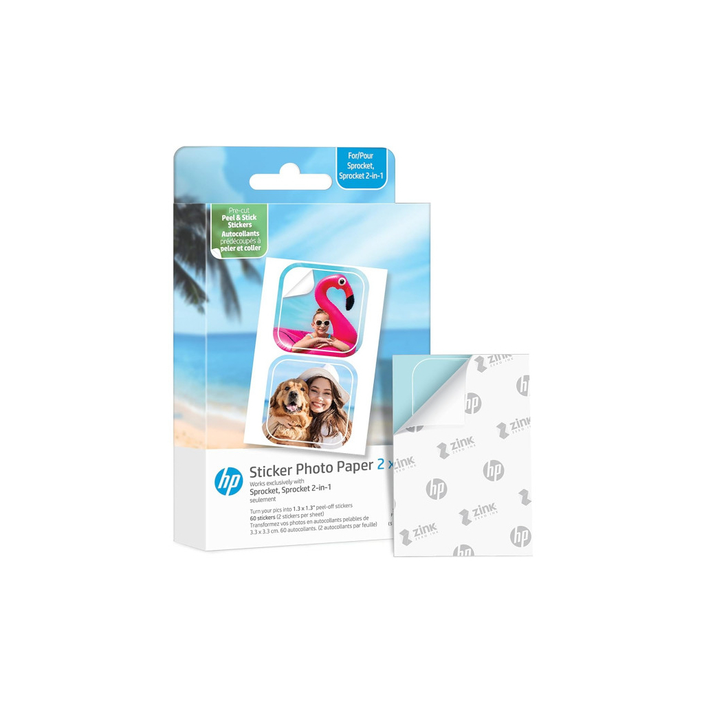 Фотопапір HP Zink 2x3" CutOut Sticker 30sh (60 stickers) glossy (HPIZ2X330C) Фотопапір HP Zink 2x3" CutOut Sticker 30sh (60 stickers) glossy (HPIZ2X330C)