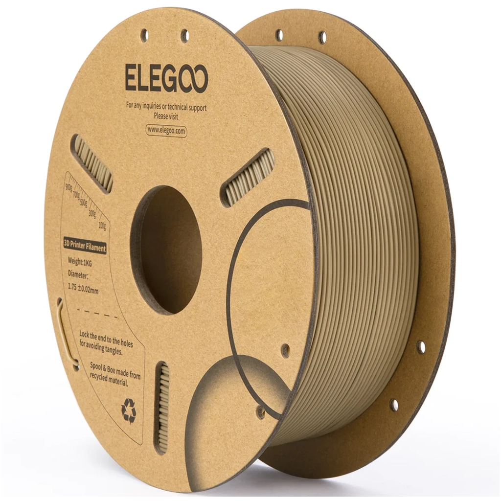 Пластик для 3D-принтера ELEGOO PLA 1кг, 1.75мм, wood (50.203.0362) Пластик для 3D-принтера ELEGOO PLA 1кг, 1.75мм, wood (50.203.0362)
