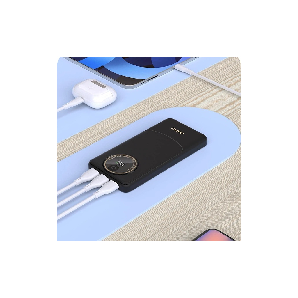 Повербанк Dudao K12Pro 10000mAh 22,5W, PD, USB-A, USB-C (6976625333882)