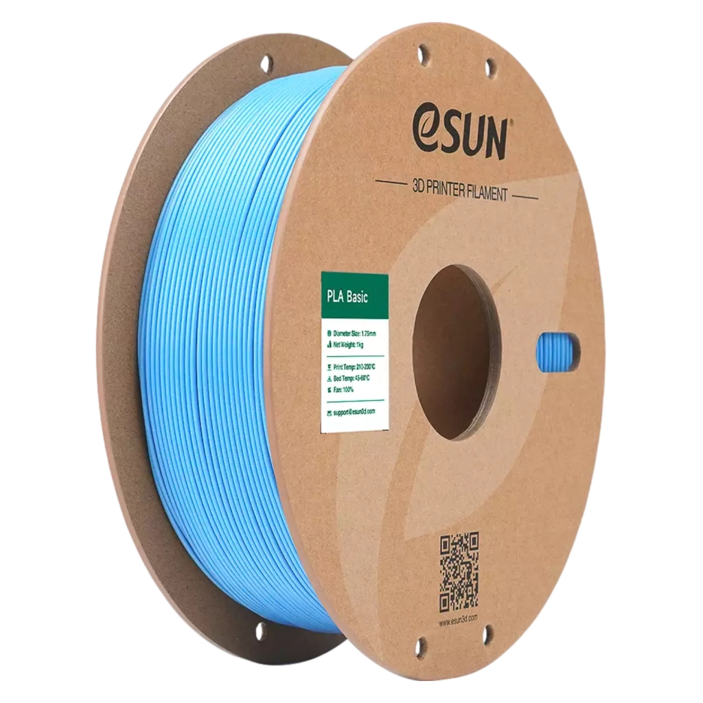 Пластик для 3D-принтера eSUN PLA BASIC 1,75mm 1kg BLUE, LIGHT (PLA-BASIC175Q-U1P1)